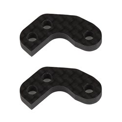 RC10B7 FT Caster Block Link Mount Set +1mm carbon fiber
