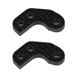 RC10B7 Caster Block Link Mount Set 0 carbon fiber