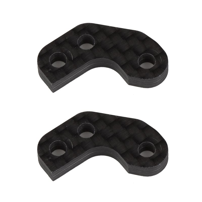 RC10B7 FT Caster Block Link Mount Set -1mm carbon fiber