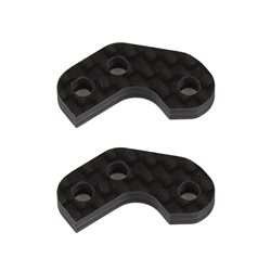 RC10B7 FT Caster Block Link Mount Set -2mm carbon fiber