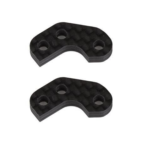 RC10B7 FT Caster Block Link Mount Set -2mm carbon fiber