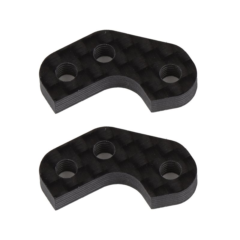 RC10B7 FT Caster Block Link Mount Set -3mm carbon fiber