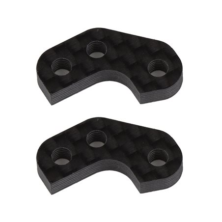 RC10B7 FT Caster Block Link Mount Set -3mm carbon fiber