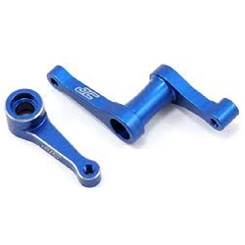 JConcepts - B4.1 / T4.1 / SC10 aluminium steering bell crank blue