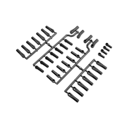 JConcepts - Ball-cup assortment - Rib and Wedge (fits - B4.1, T4.1, B44.1, SC10) - 36pc.