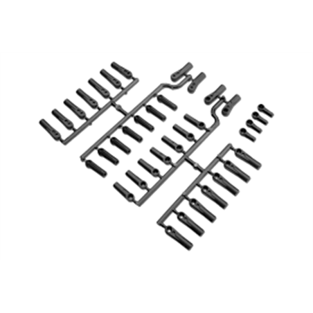 JConcepts - Ball-cup assortment - Rib and Wedge (fits - B4.1, T4.1, B44.1, SC10) - 36pc.