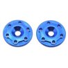 Finnisher 2wd | 4wd buggy aluminum wing buttons - blue