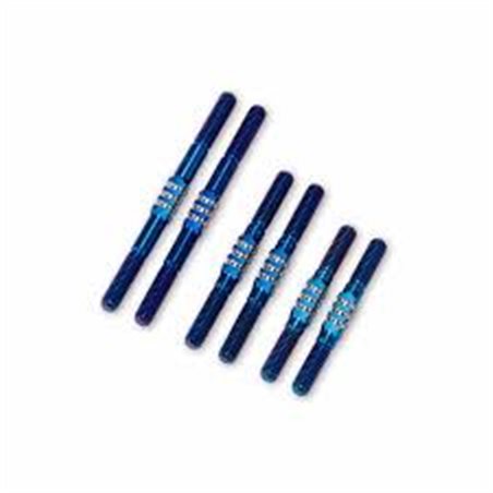 JConcepts - RC10 4wd Fin Titanium turnbuckle set, 6pc - Burnt Blue