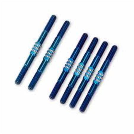 JConcepts - B84 Fin Titanium turnbuckle set, 6pc. - Burnt Blue