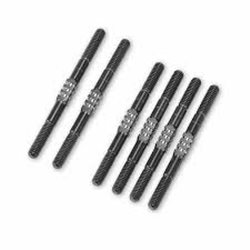 JConcepts - B84 Fin Titanium turnbuckle set, 6pc. - Stealth Black