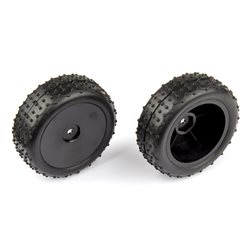 Front Narrow Mini Pin Tires mounted