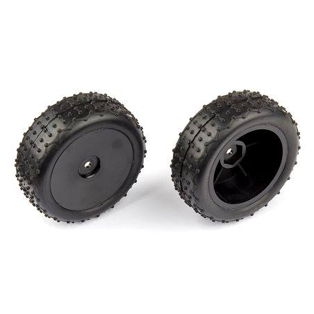 Front Narrow Mini Pin Tires mounted