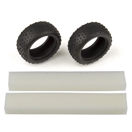 Wide Mini Pin Tires with inserts