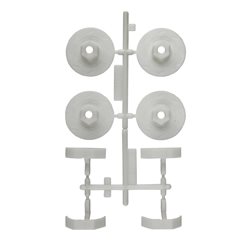 6x6 Wheel Hexes W/Calipers Natural