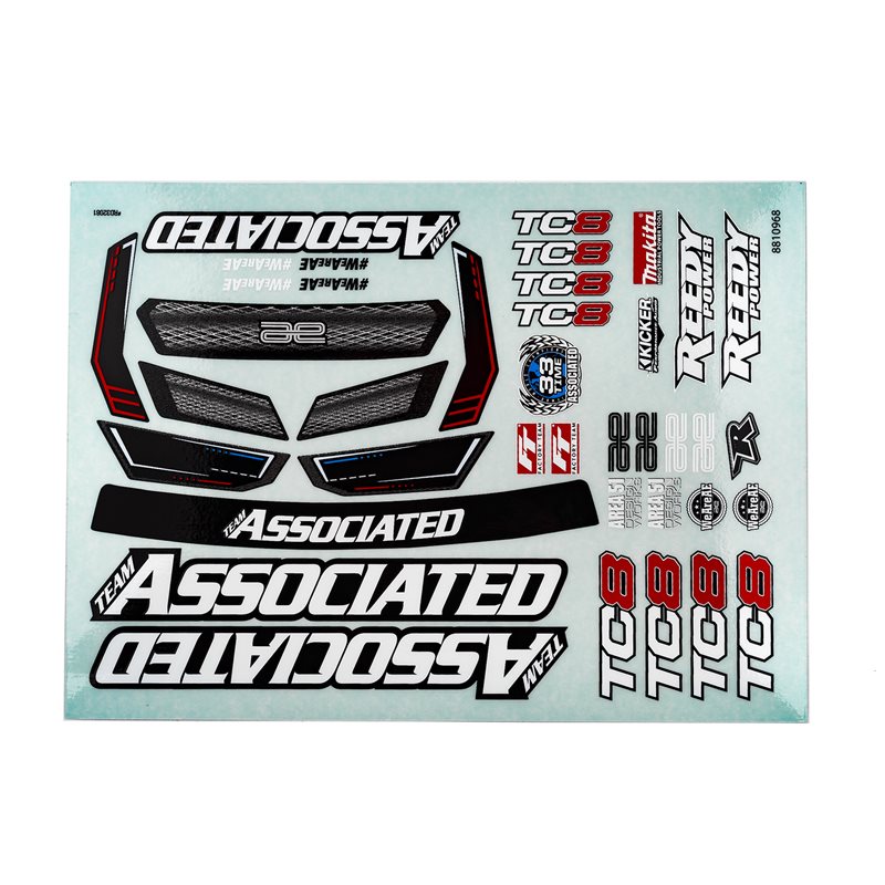 RC10TC8 Decal Sheet