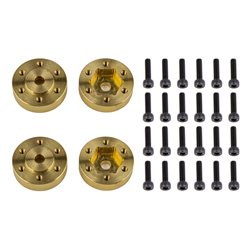 FT Enduro Beadlock Hex Adapters brass