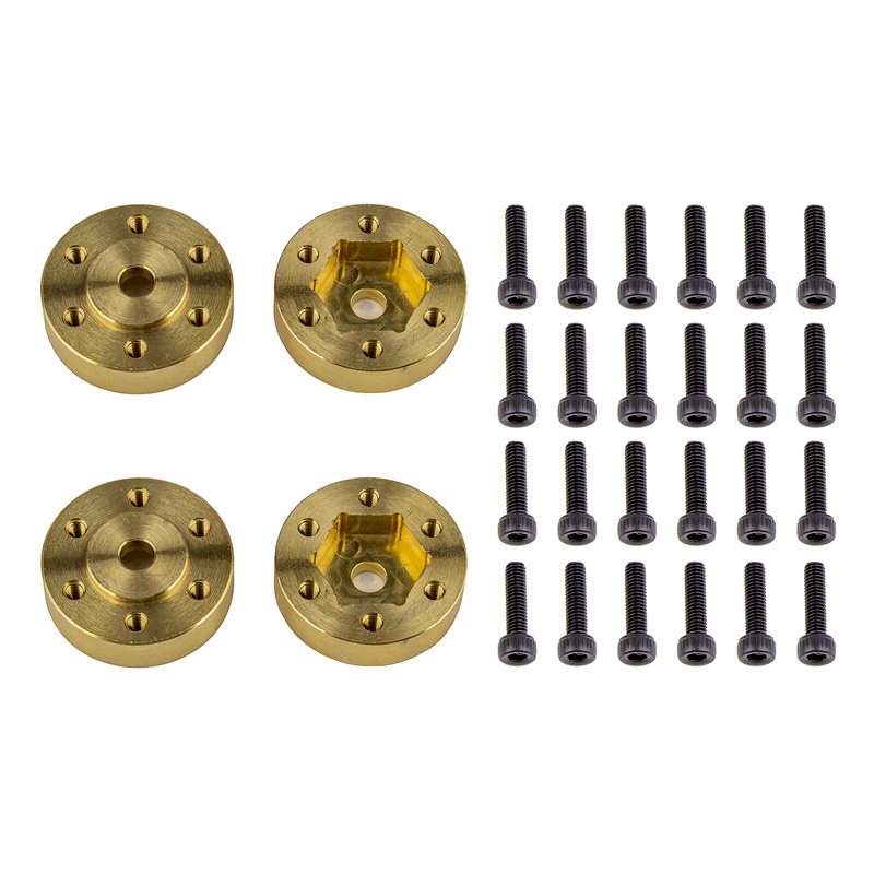 FT Enduro Beadlock Hex Adapters brass