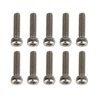 Screws M2.6x10mm SHCS silver