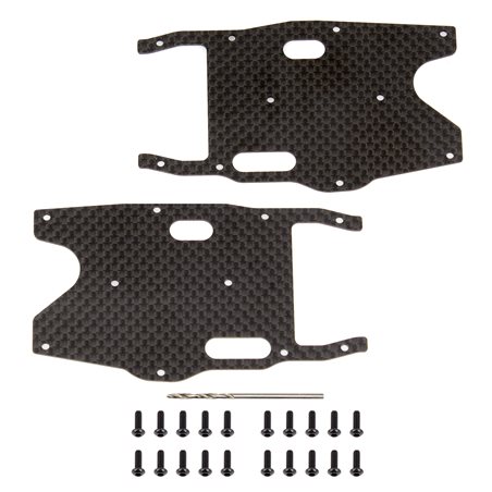 RC8B3.1 FT Graphite Arm Stiffeners rear