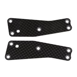 RC8T3.2 FT Front Upper Suspension Arm Inserts 1.2mm carbon fiber