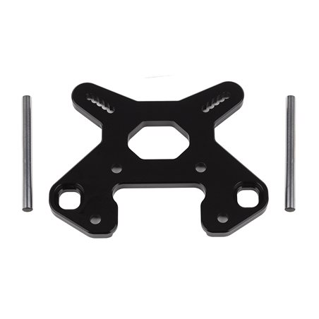 RC8B4 Front Shock Tower V2 black aluminum