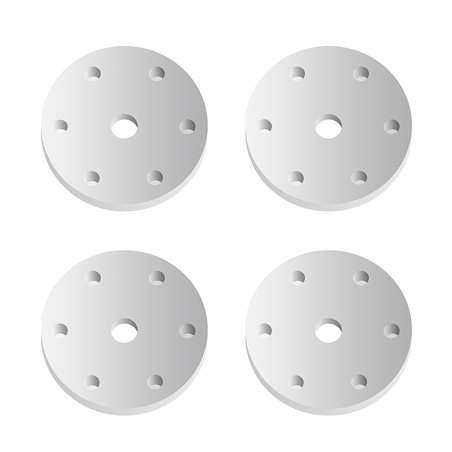 FT 16mm Shock Pistons 6 x 1.4 flat