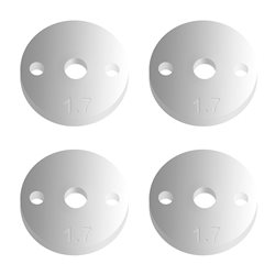 stötdämparkolv 12mm V2 2 x 1.7mm flat