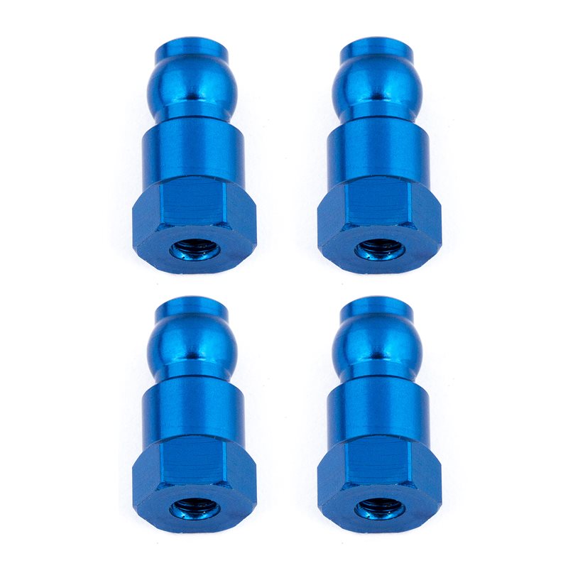 Shock Bushings 14 mm blue aluminum