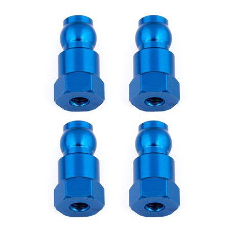 Shock Bushings 14 mm blue aluminum
