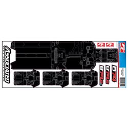 RC10B74.2 FT Chassis Protective Sheet printed