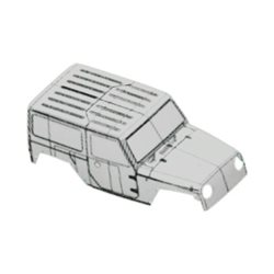 PC BODY SHELL (WHITE) -86010-JK