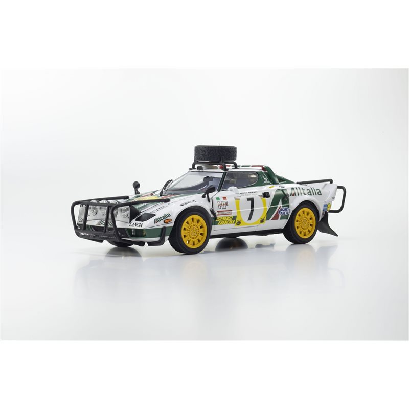 Kyosho 1:18 Lancia Stratos HF S.Munari 3rd Safari Rally 1977 Nr.7