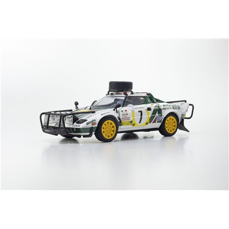 Kyosho 1:18 Lancia Stratos HF S.Munari 3rd Safari Rally 1977 Nr.7