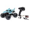 1/18 Mini LMT Megalodon 2S 4X4 RTR Brushed Monster Truck (Battery & Charger Included), Blue