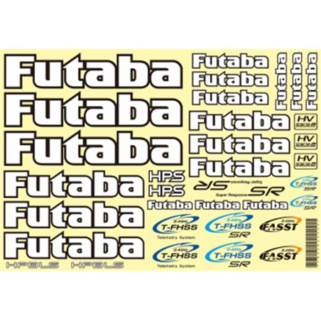 Futaba Original dekal bil 18x26cm