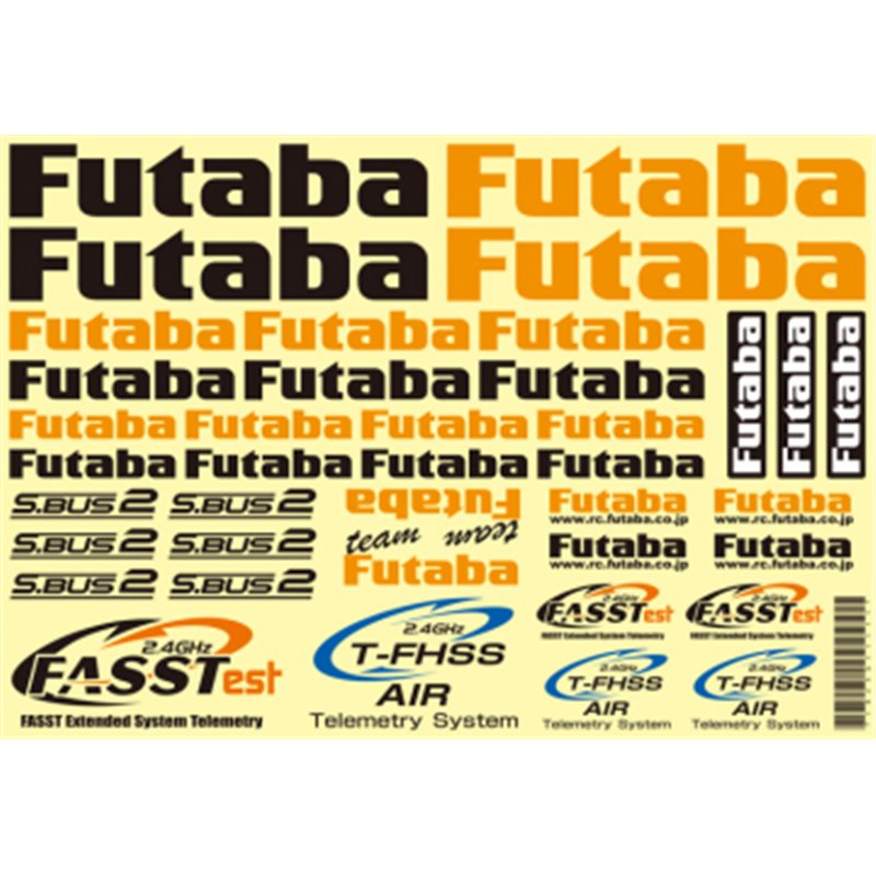 Futaba Original dekal flyg 18x26cm
