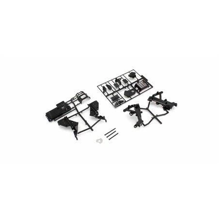 Kyosho Hanging-On Racer Main Frame and Gearbox Set (YZR500/Black)