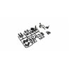 Kyosho Hanging-On Racer Steering Head Set (YZR500/Black)