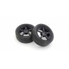Kyosho 1:10 Fazer FZ02  Pre-Glued 5-Spoke Black Rims Medium Tyres (2)