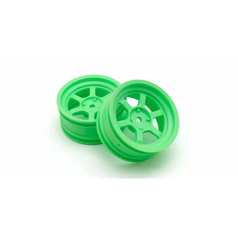 Kyosho 1:10 Fazer FZD2 Rays TE37V Wheel Offset 5mm (2) Green