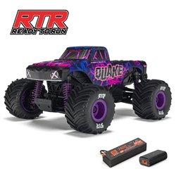 1/16 QUAKE GROM 4X4 RTR Brushed Monster Truck (Battery & Charger Included), Purple