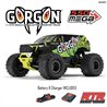 1/10 GORGON 2WD RTR Brushed Monster Truck (Battery & Charger Included), Gun Metal