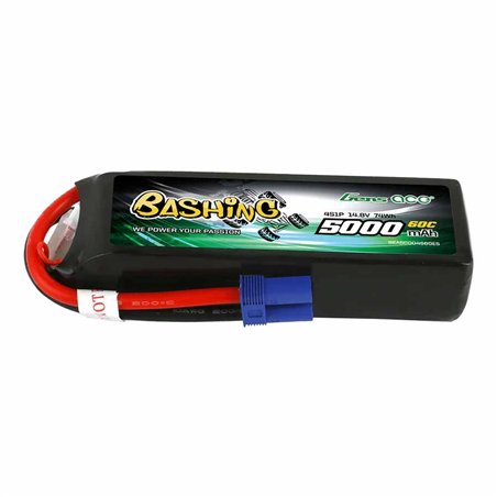 GensAce Bashing LiPo 4S 14.8V-5000-60C 136x42x34mm 440g Soft G-Tech