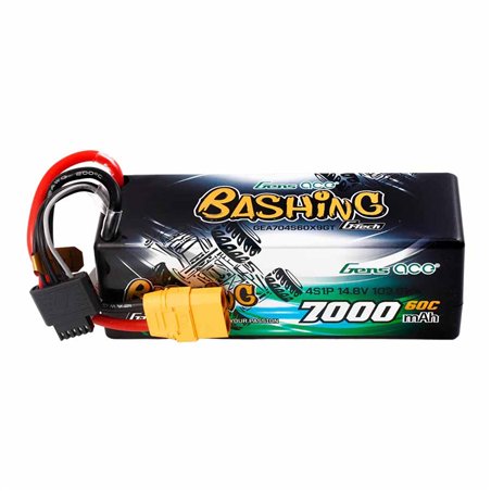 GensAce Bashing LiPo 4S-14.8V-7000-60C (XT90) 138x47x49mm 590g G-Tech