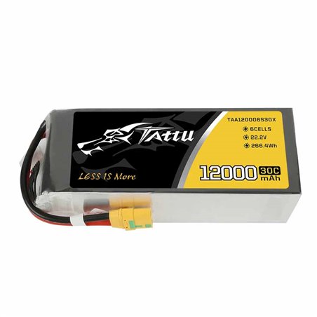 Gensace Tattu Plus LiPo 6S-22.2V-12000-30C (XT90) 192x72x54mm 1544g