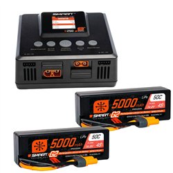 Smart Powerstage 8S Surface Bundle: (2) G2 5000mAh 4S LiPo IC5 & S250 Charger EU