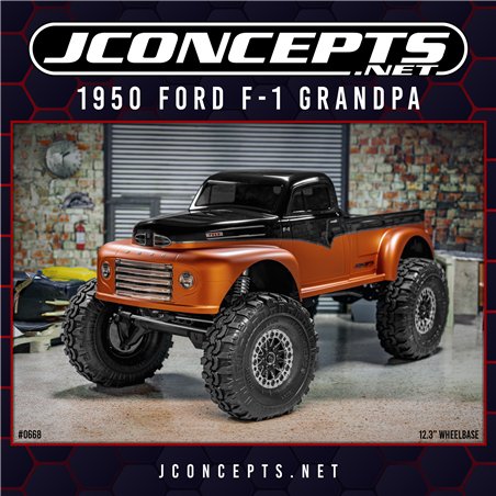 1950 Ford F-1 Grandpa (Fits - Traxxas TRX-4 Sport, Enduro, Axial, Vanquish 12.3" wheelbase)