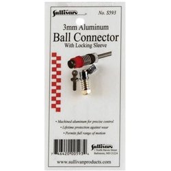 Aluminum Ball Connector 3mm with locking sleeve