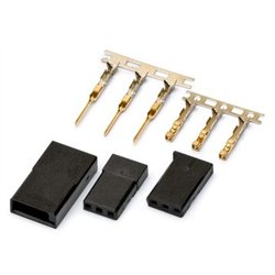 Connector Futaba gold plated pair