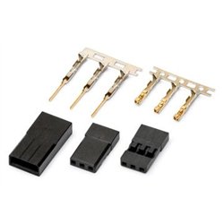 Connector JR/Universal Servo gold plated  pair